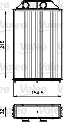 Valeo 811530 - Izmenjivač toplote, grejanje unutrašnjeg prostora parts5.com