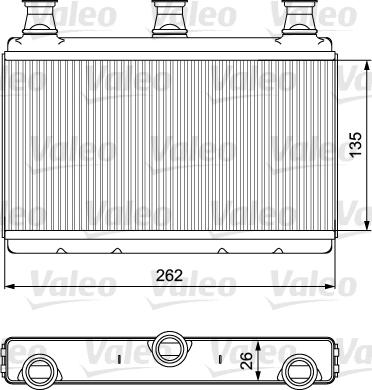 Valeo 811537 - Schimbator caldura, incalzire habitaclu parts5.com