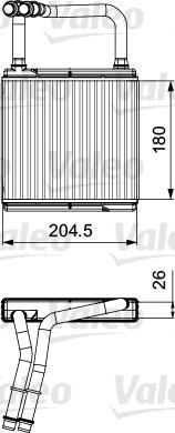 Valeo 811526 - Топлообменник, отопление на вътрешното пространство parts5.com