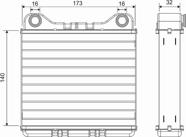 Valeo 811574 - Heat Exchanger, interior heating parts5.com