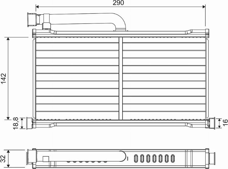 Valeo 811570 - Топлообменник, отопление на вътрешното пространство parts5.com