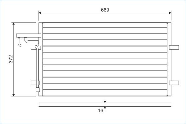 Valeo 818046 - Condenser, air conditioning parts5.com