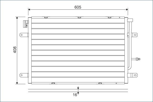 Valeo 818190 - Kondenzator, klimatska naprava parts5.com