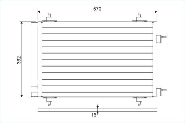 Valeo 818170 - Condenser, air conditioning parts5.com