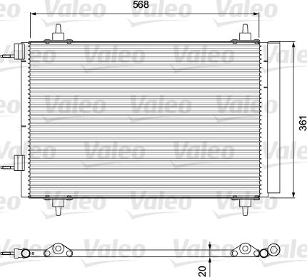 Valeo 818171 - Condensador, aire acondicionado parts5.com