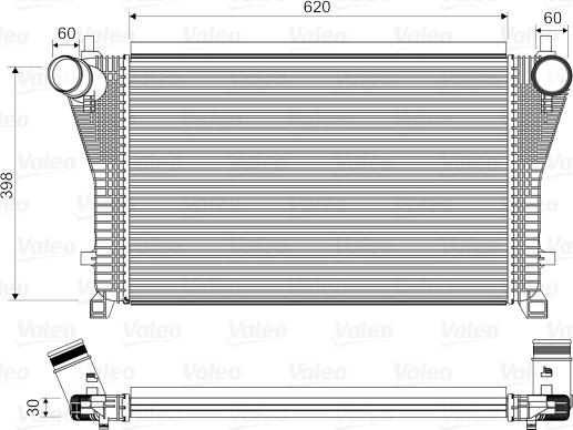 Valeo 818347 - Intercooler, compresor parts5.com