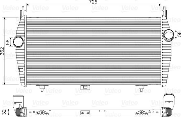 Valeo 818335 - Hladilnik polnilnega zraka parts5.com