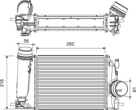 Valeo 818293 - Töltőlevegő-hűtő parts5.com