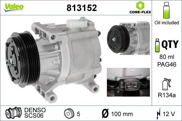 Valeo 813152 - Kompresor, klimtatska naprava parts5.com