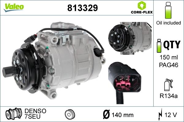 Valeo 813329 - Compresor, climatizare parts5.com