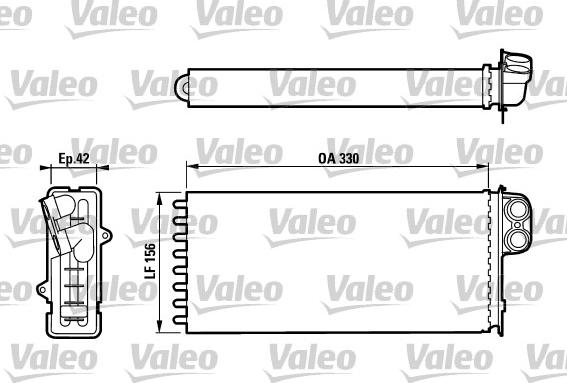 Valeo 812128 - Топлообменник, отопление на вътрешното пространство parts5.com