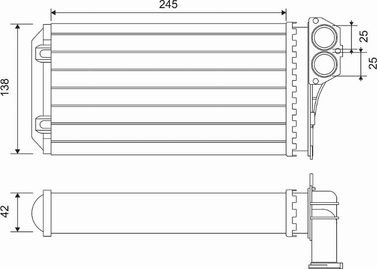 Valeo 812221 - Radiator, racire motor parts5.com