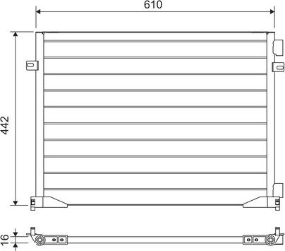 Valeo 817644 - Kondensator, Klimaanlage parts5.com