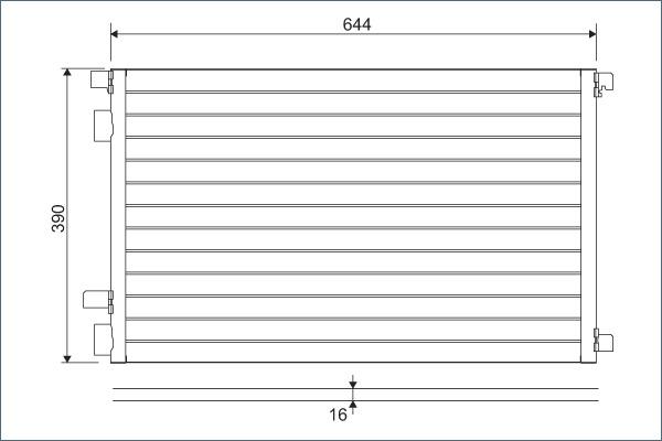 Valeo 817608 - Lauhdutin, ilmastointilaite parts5.com