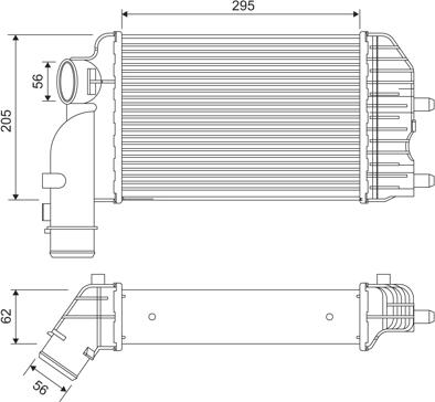 Valeo 817632 - Hladilnik polnilnega zraka parts5.com