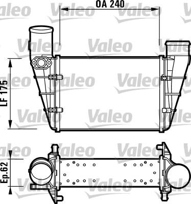 Valeo 817625 - Radiador de aire de admisión parts5.com