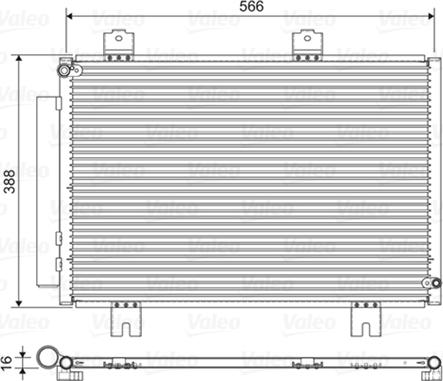 Valeo 822594 - Condensator, climatizare parts5.com