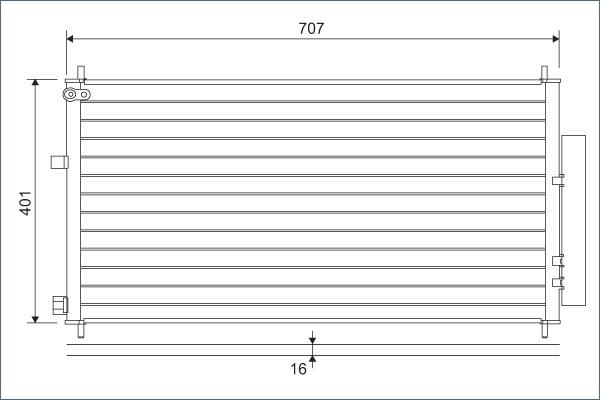 Valeo 822593 - Συμπυκνωτής, σύστ. κλιματισμού parts5.com