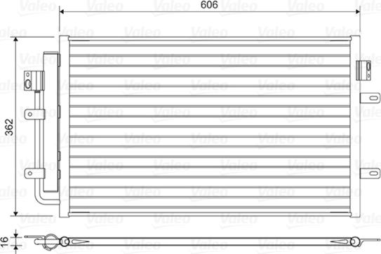 Valeo 822551 - Lauhdutin, ilmastointilaite parts5.com