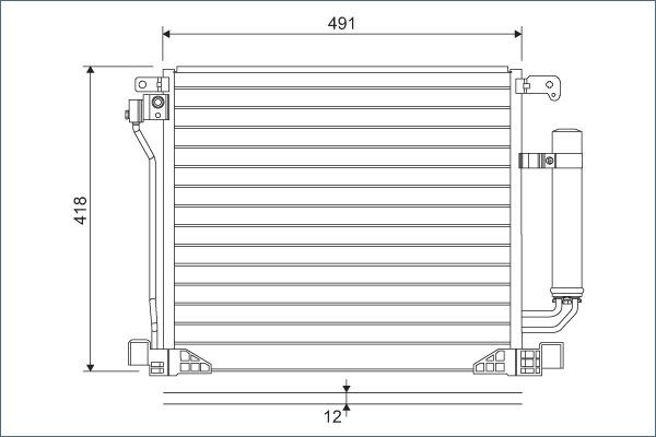 Valeo 822587 - Kondenzátor, klíma parts5.com