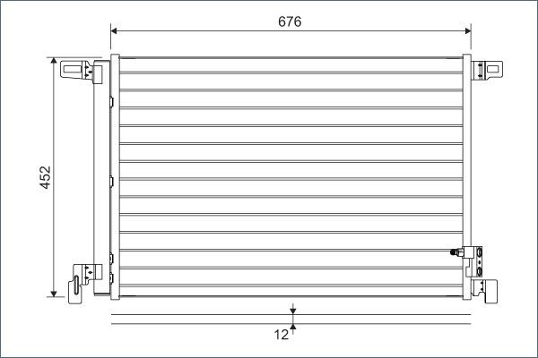 Valeo 822609 - Condensator, climatizare parts5.com