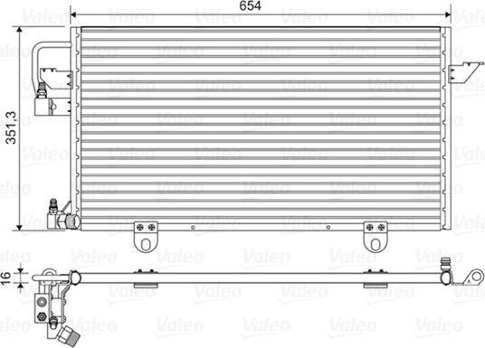 Valeo 822602 - Condensator, climatizare parts5.com