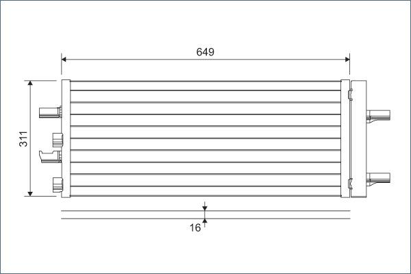 Valeo 822615 - Condensator, climatizare parts5.com