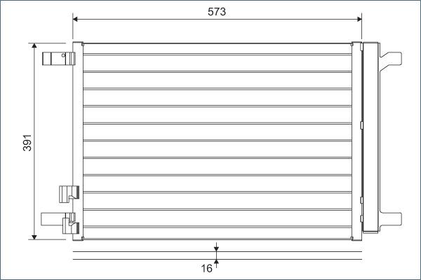 Valeo 822635 - Kondenzátor, klíma parts5.com