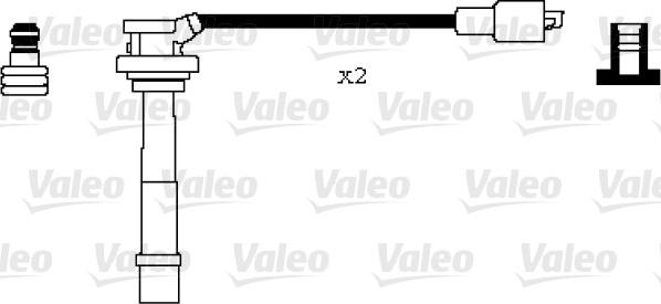 Valeo 346079 - Комплект запалителеи кабели parts5.com