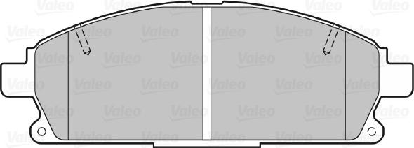 Valeo 301452 - Kit de plaquettes de frein, frein à disque parts5.com