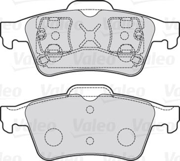 Valeo 301472 - Komplet kočnih obloga, disk kočnica parts5.com