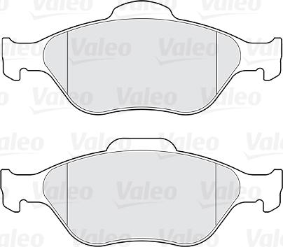 Valeo 301564 - Zestaw klocków hamulcowych, hamulce tarczowe parts5.com