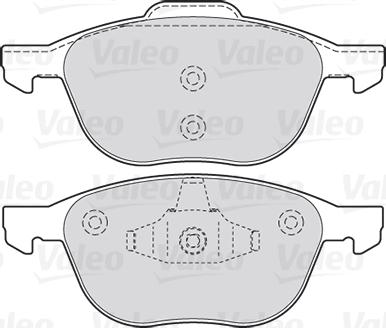 Valeo 301649 - Komplet pločica, disk-kočnica parts5.com