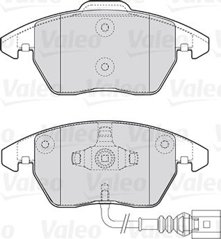 Valeo 301635 - Σετ τακάκια, δισκόφρενα parts5.com