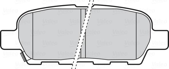 Valeo 301672 - Bremsbelagsatz, Scheibenbremse parts5.com