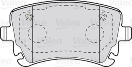 Valeo 301004 - Sada brzdových platničiek kotúčovej brzdy parts5.com