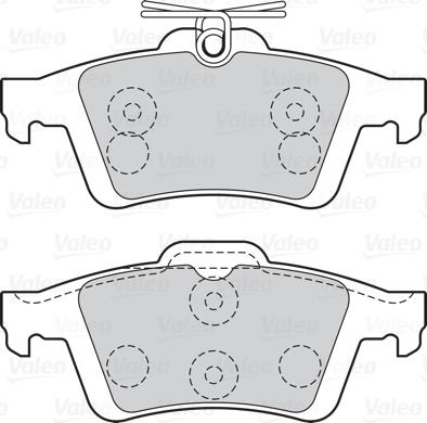 Valeo 301019 - Sada brzdových destiček, kotoučová brzda parts5.com