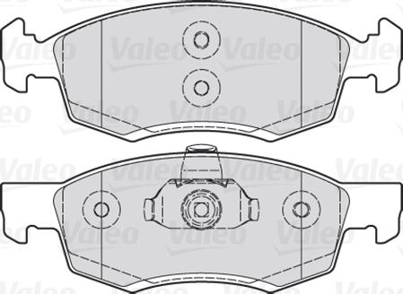 Valeo 301017 - Komplet zavornih oblog, ploscne (kolutne) zavore parts5.com