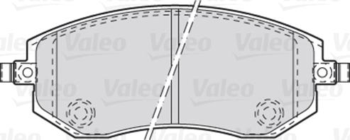 Valeo 301853 - Kit de plaquettes de frein, frein à disque parts5.com