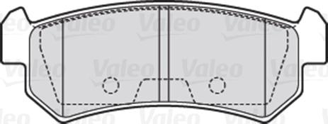 Valeo 301874 - Set placute frana,frana disc parts5.com