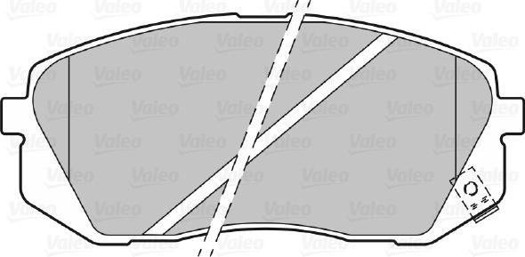 Valeo 301324 - Sada brzdových platničiek kotúčovej brzdy parts5.com