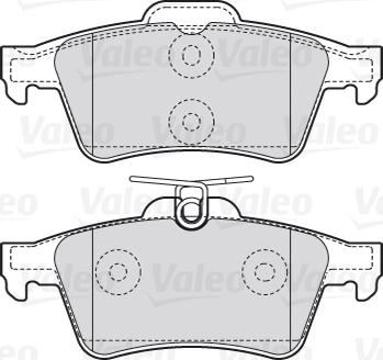 Valeo 301783 - Тормозные колодки, дисковые, комплект parts5.com