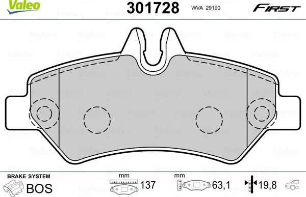 Mercedes-Benz 906 420 01 00 - Juego de pastillas de freno parts5.com