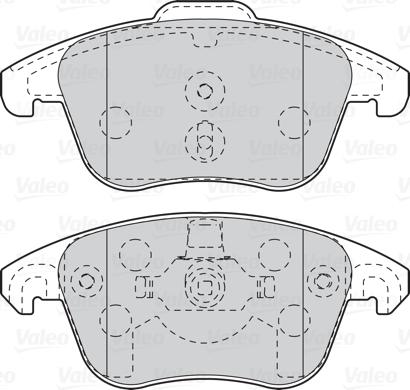 Valeo 302099 - Brake Pad Set, disc brake parts5.com