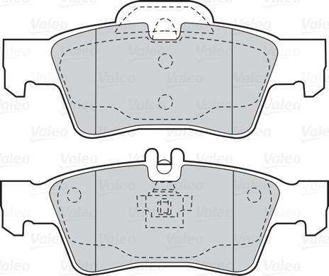 Valeo 302039 - Komplet kočnih obloga, disk kočnica parts5.com