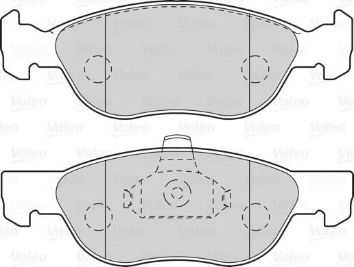 Valeo 302104 - Brake Pad Set, disc brake parts5.com