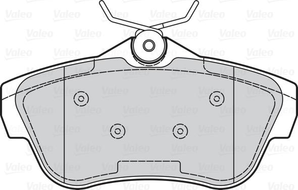 Valeo 302114 - Комплект спирачно феродо, дискови спирачки parts5.com