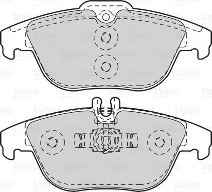 Valeo 302121 - Σετ τακάκια, δισκόφρενα parts5.com