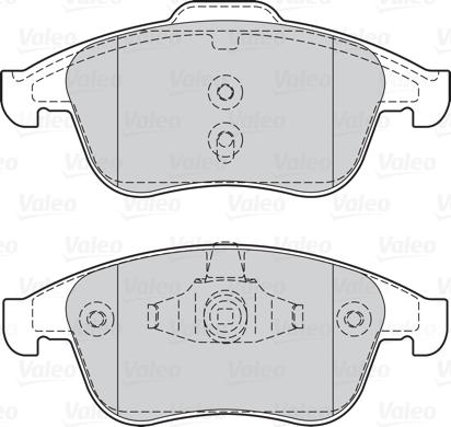 Valeo 302128 - Komplet pločica, disk-kočnica parts5.com