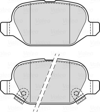 Valeo 302338 - Juego de pastillas de freno parts5.com